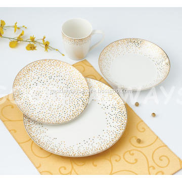 New bone china tableware with flower design